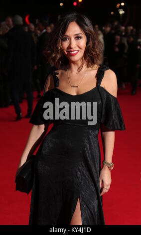 'Star Wars : Le dernier des Jedi Premiere - Arrivées comprend : Myleene Klass Où : London, Royaume-Uni Quand : 12 Déc 2017 Crédit : CEC/WENN Banque D'Images