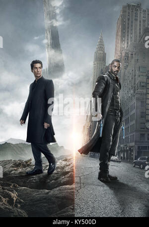 DATE DE SORTIE : Juillet 28, 2017 Title : The Dark Tower STUDIO : Columbia Pictures Réalisateur : Nikolaj Arcel PLOT : Flingueur Roland Deschain erre sur un vieux paysage de l'Ouest à la recherche de la tour sombre, dans l'espoir que l'atteinte elle préservera son monde agonisant avec : Affiches (Crédit : Columbia Pictures/photos) Banque D'Images