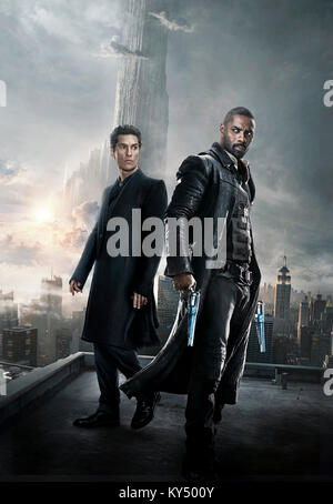 DATE DE SORTIE : Juillet 28, 2017 Title : The Dark Tower STUDIO : Columbia Pictures Réalisateur : Nikolaj Arcel PLOT : Flingueur Roland Deschain erre sur un vieux paysage de l'Ouest à la recherche de la tour sombre, dans l'espoir que l'atteinte elle préservera son monde agonisant avec : Affiches (Crédit : Columbia Pictures/photos) Banque D'Images