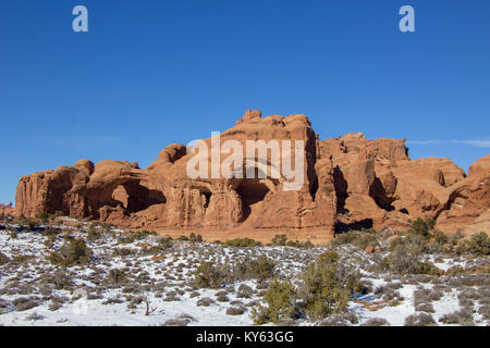 Explorer Arches National Park Décembre 2017 Banque D'Images