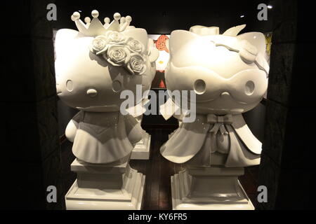 La Malaisie, Puteri Harbour - Mars 2013 : Hello Kitty Sanrio Town en Malaisie, Puteri Harbour en mars 2013 en Malaisie. Hello Kitty Sanrio Town La Malaisie est Banque D'Images