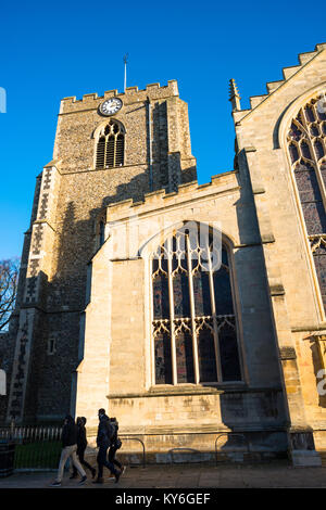 L'église St Mary à Crown Street, Bury St Edmunds, Suffolk, Angleterre Banque D'Images