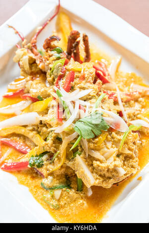 Sauté de homard aux épices curry Banque D'Images