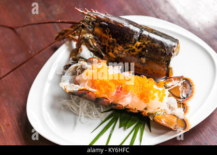 La cuisine japonaise groumet sashimi de homard Banque D'Images