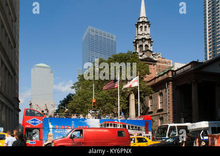 Chapelle Saint Paul's Financial District New York City Manhattan. Banque D'Images