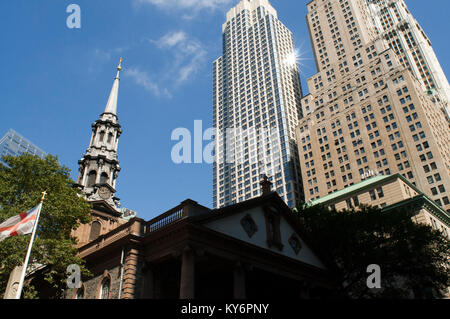 Chapelle Saint Paul's Financial District New York City Manhattan. Banque D'Images