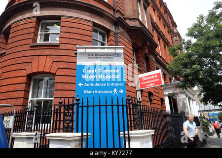 Pic montre : l'hôpital Great Ormond Street de Londres photo par Gavin Rodgers/ Pixel8000 Banque D'Images