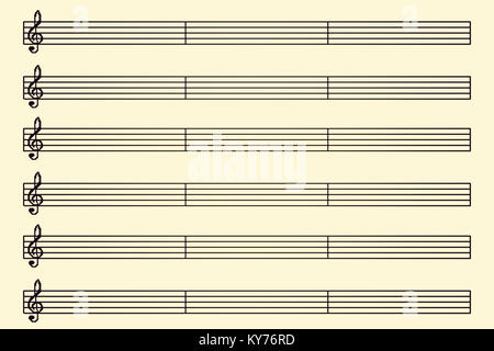 feuille de musique Banque D'Images