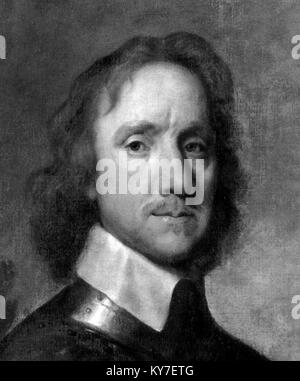 Cromwell. Portrait d'Oliver Cromwell (1599-1658) Banque D'Images