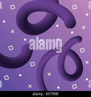 Memphis Style Design Illustration de Vecteur