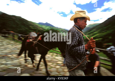 Los Aleros parc thématique du village typique des Andes à Mérida au Venezuela Banque D'Images