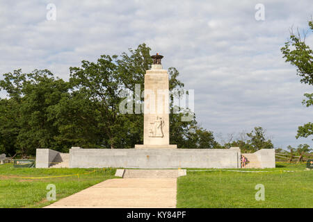 L'Éternelle Lumière de la paix Peace Memorial, Gettysburg National Military Park, Virginia, United States. Banque D'Images