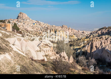 La Citadelle en Cappadoce Turquie Banque D'Images