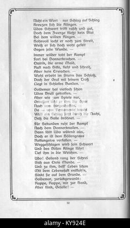 Page 50 de Was Die Ruhr Mir sang de Kämpchen, une œuvre littéraire allemande contenant de la poésie et de la prose du début du XXe siècle. Banque D'Images
