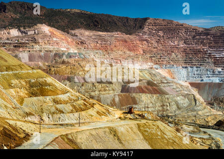 Chino aka mine mine Santa Rita, mine de cuivre à ciel ouvert administré et exploité par Freeport-McMoRan Copper & Gold filiales, à Santa Rita, New Mexico, USA Banque D'Images