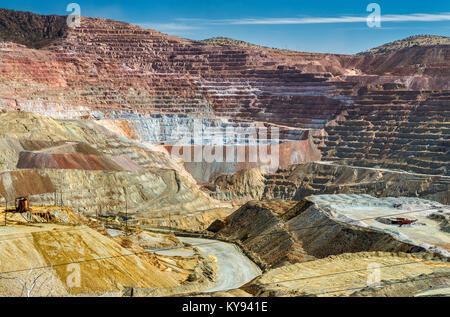 Chino aka mine mine Santa Rita, mine de cuivre à ciel ouvert administré et exploité par Freeport-McMoRan Copper & Gold filiales, à Santa Rita, New Mexico, USA Banque D'Images