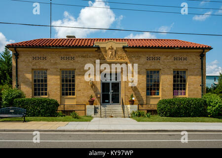 Bureau de poste, 120 South Street, Woodstock, centaurée Virginia Banque D'Images