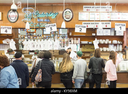 Katz's Deli, à New York Lower East Side de Manhattan Banque D'Images