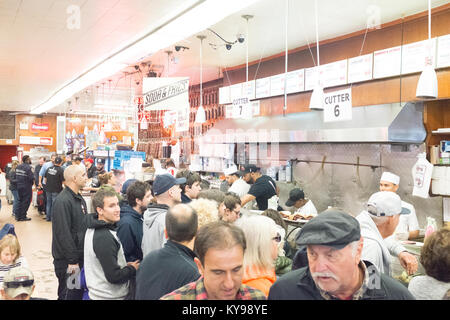 Katz's Deli, à New York Lower East Side de Manhattan Banque D'Images