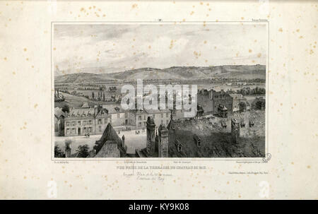 Vue prise de la terrasse du château de Pau (Basses Pyrénées) - Fonds Ancely - B315556101 UN JACOTTET 2021 Banque D'Images