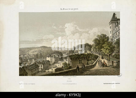 Pau - Vue prise de la terrasse du Château - Fonds Ancely - B315556101 UN MERCEREAU 7041 Banque D'Images