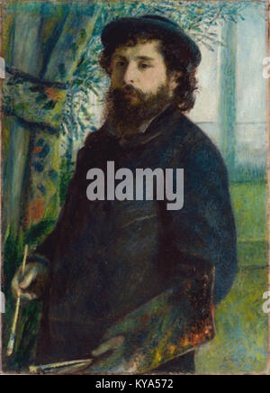 Pierre-Auguste Renoir, Claude Monet, 1875, huile sur toile, 84 x 60,5 cm, Musée d'Orsay, Paris Banque D'Images