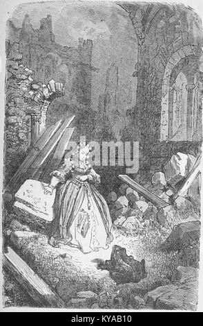 Une page tirée de 'nouveaux contes de fées' du comte de Ségur, illustrant la littérature française du XIXe siècle et les récits de contes de fées. Banque D'Images