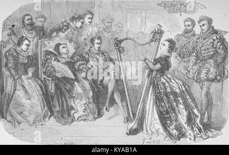 Cette image est extraite de 'nouveaux contes de fées', un recueil de contes de fées de la comtesse de Ségur, publié au XIXe siècle. Les histoires mettent en lumière les leçons morales et éducatives populaires à cette époque. Banque D'Images