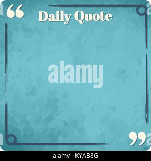 Cadre carré - Conception simple pour des citations et des proverbes de personnes célèbres Illustration de Vecteur