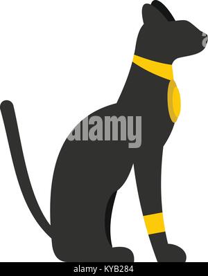 L'icône de chat assis noir télévision isolé sur fond blanc vector illustration Illustration de Vecteur