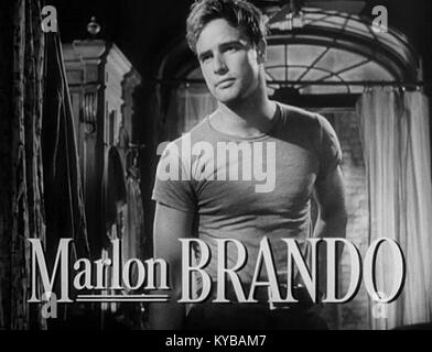 Marlon Brando dans 'Streetcar nommé désir' trailer Banque D'Images