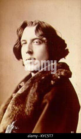 Oscar Wilde (1854-1900) à New York, 1882. Photo par Napoléon Sarony (1821-1896) 1 Banque D'Images