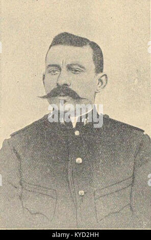 Photographie de Václav Pavlík, membre d’une brigade de pompiers locale, incluse dans la chronique des pompiers documentant les membres des services. Banque D'Images