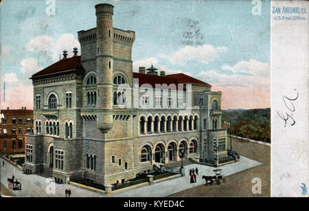Le bureau de poste de San Antonio au Texas est un bâtiment du gouvernement servant les opérations postales, y compris le tri du courrier, les services de livraison et les fonctions de service public. Banque D'Images