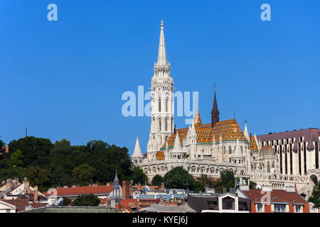 L'église Matthias et du Bastion des Pêcheurs à Budapest, Hongrie ville Banque D'Images