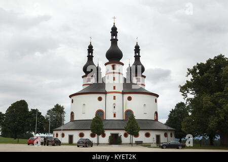 L'église Holy Trinity (Dreifaltigkeitskirche Kappl) conçu par l'architecte baroque allemand Georg Dientzenhofer et construit en 1685-1689 près de Waldsassen dans Haut-palatinat, en Bavière, Allemagne, Bavière. Banque D'Images