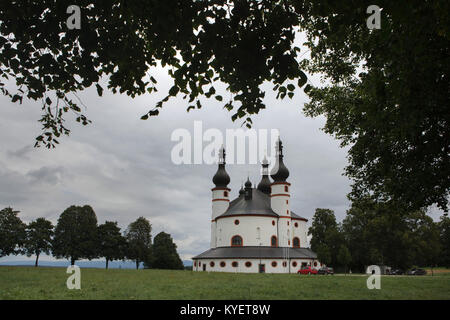 L'église Holy Trinity (Dreifaltigkeitskirche Kappl) conçu par l'architecte baroque allemand Georg Dientzenhofer et construit en 1685-1689 près de Waldsassen dans Haut-palatinat, en Bavière, Allemagne, Bavière. Banque D'Images