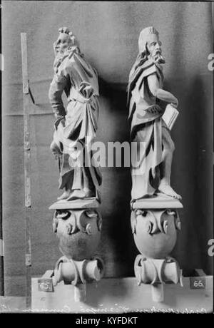 L'église Brahe (Brahekyrkan) sur l'île de Visingsö, en Suède, a été construite au XVIIe siècle sous le comte Per Brahe. Il présente une architecture baroque et sert de monument religieux et historique important sur l'île. Banque D'Images