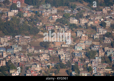 Voir des banlieues dans la gorge de Seti Gandaki à Pokhara, Népal Banque D'Images