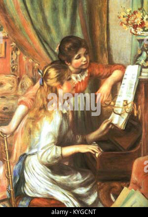 Renoir, Pierre-Auguste - Deux jeunes filles au piano, 1892 Banque D'Images