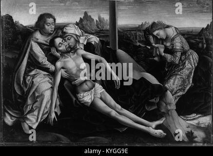 Le « Pietà » de Rogier van der Weyden, situé au Walters Art Museum, est un excellent exemple de la peinture néerlandaise primitive, mettant en valeur la maîtrise de l'artiste dans la transmission de thèmes religieux. Banque D'Images