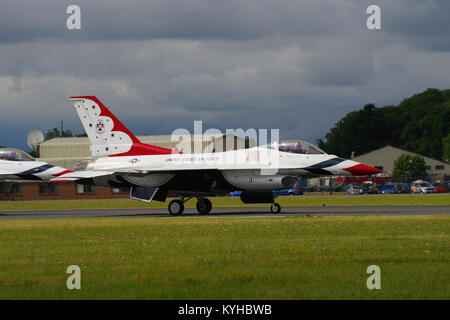 Thunderbirds Aerobatic Display Team, riat, RAF Fairford, Gloucestershire. Banque D'Images