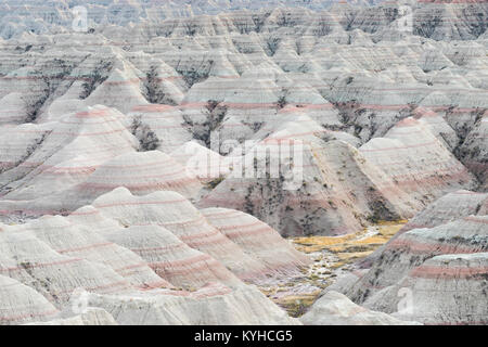 D'érosion, Big Bad-lands surplombent, Badlands National Park, S. Dakota, USA, par Dominique Braud/Dembinsky associés Photo Banque D'Images