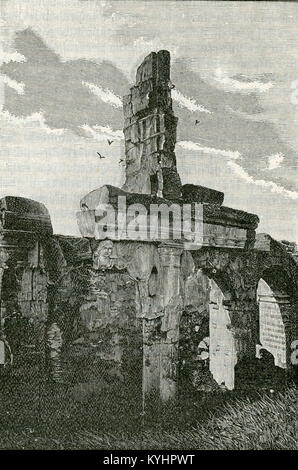 Les ruines de l'amphithéâtre de Santa Maria Capua Vetere, en Italie, sont des vestiges de l'Empire romain, offrant un aperçu de l'architecture romaine antique et de la culture du divertissement. Banque D'Images