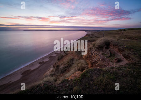 La vue de Hengsitbury la tête dans le Dorset. Banque D'Images