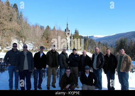 Le 613e, le détachement d'ingénieur accessible la base aérienne de Mihail Kogalniceanu, Roumanie, Février, 2014. (Photo) Banque D'Images