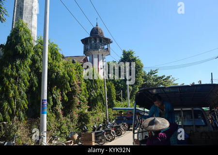 Une mosquée à Thandwe, l'État de Rakhine au Myanmar, Birmanie Banque D'Images