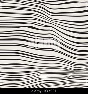 Les lignes noires horizontales d'épaisseur différente. Abstract vector pattern, l'arrière-plan Illustration de Vecteur