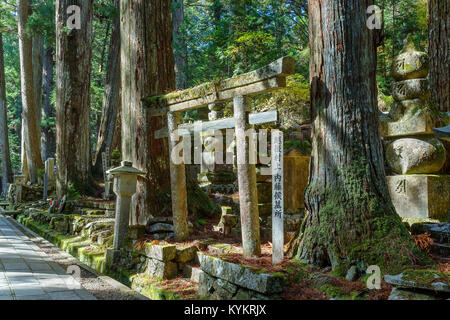 Cimetière Okunoin Temple avec salon à Koyasan (Mt. Koya) à Wakayama Wakayama, Japon - le 29 octobre : Temple Okunoin à Wakayama, Japon, le 29 octobre Banque D'Images