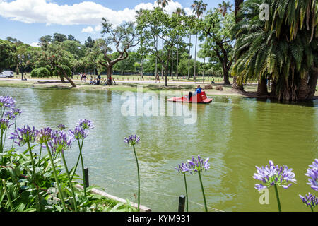 Buenos Aires Argentina,Bosques de Palermo,Parque 3 de Febrero,parc public,lac,bateau à aubes,jardin,hispanique,ARG171119080 Banque D'Images